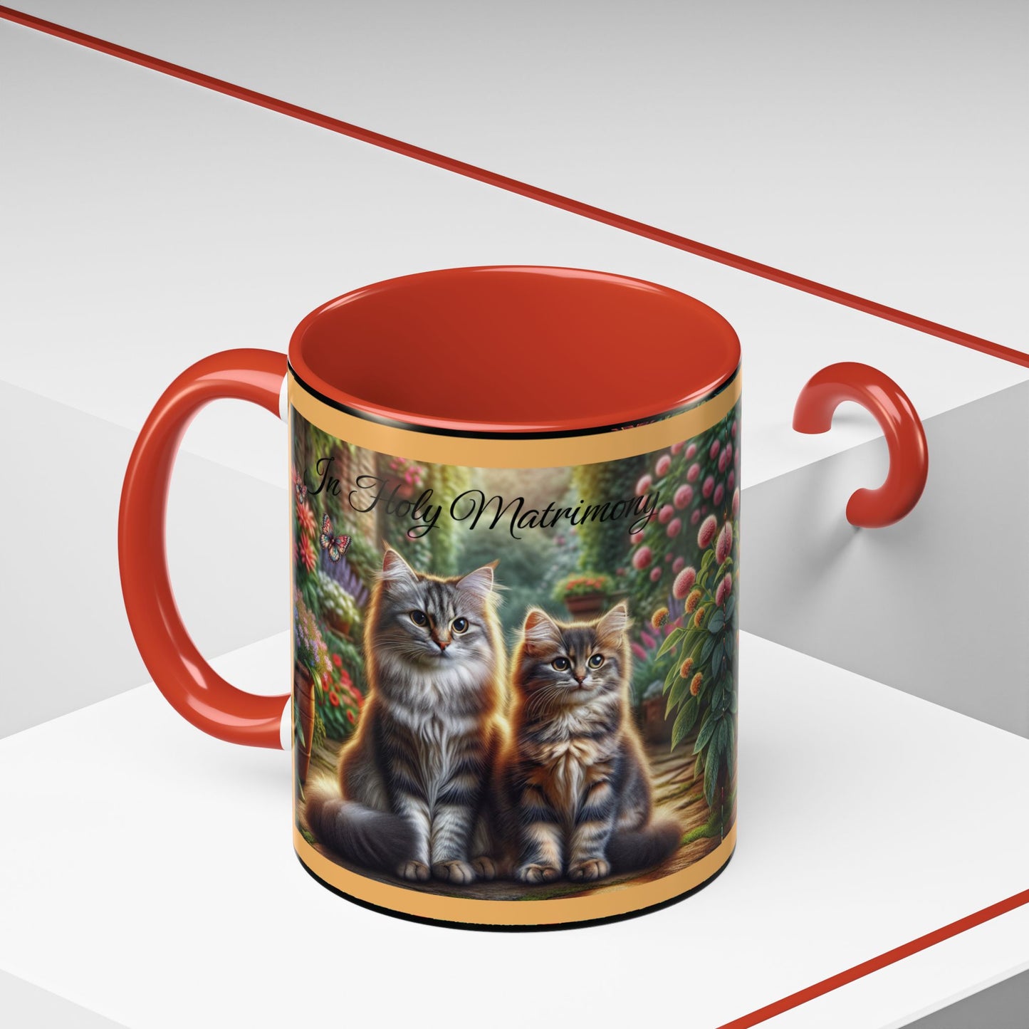 Coffee Mug Cat Wedding