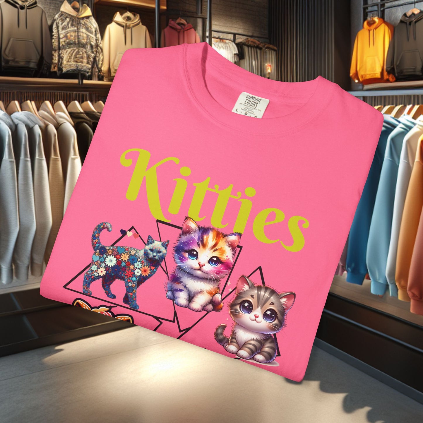 Kitties Unisex T-Shirt - Cat Lover's Gift, Cute Cats