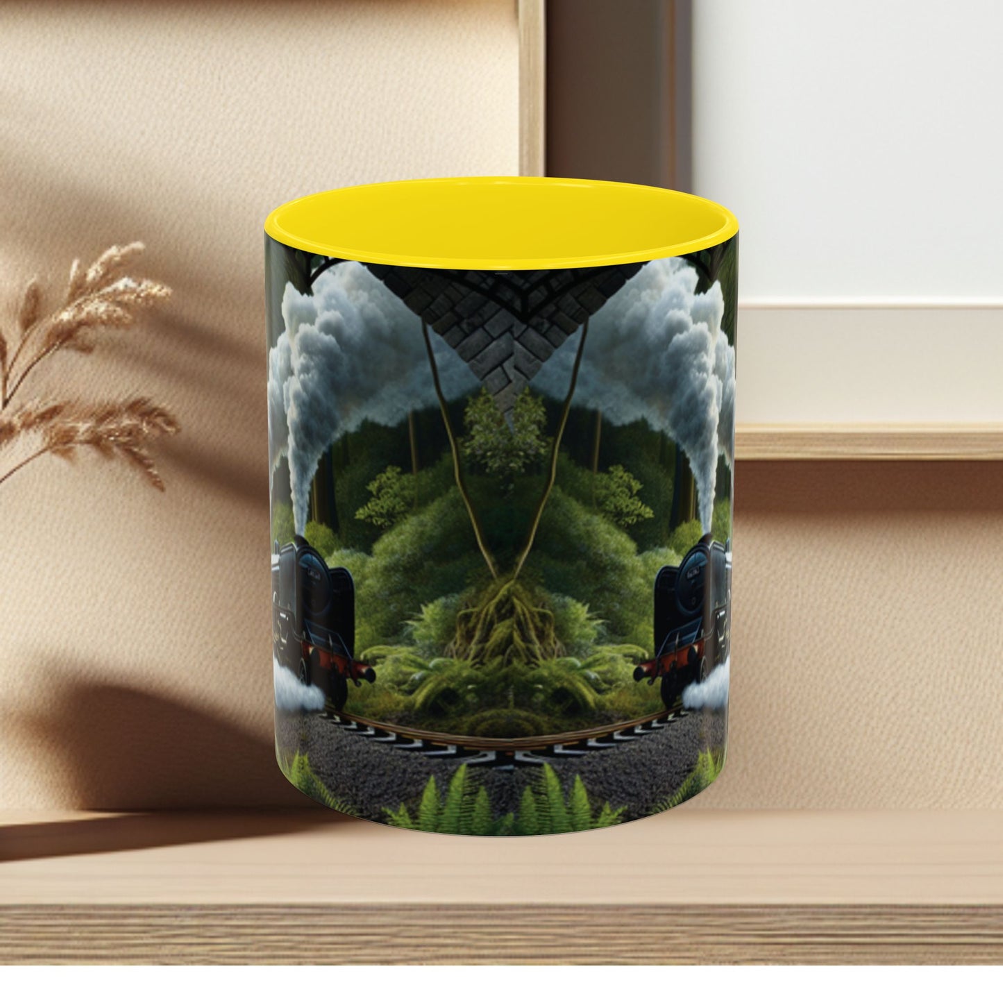 Mug - Jungle Train - Accent Coffee Mug (11oz, 15oz) (AOP)