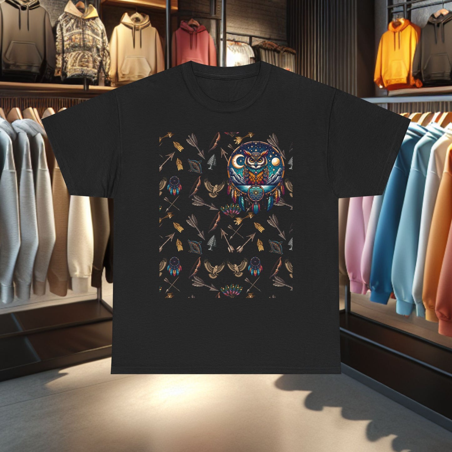 Men's Owl Dreamcatcher Graphic Tee,