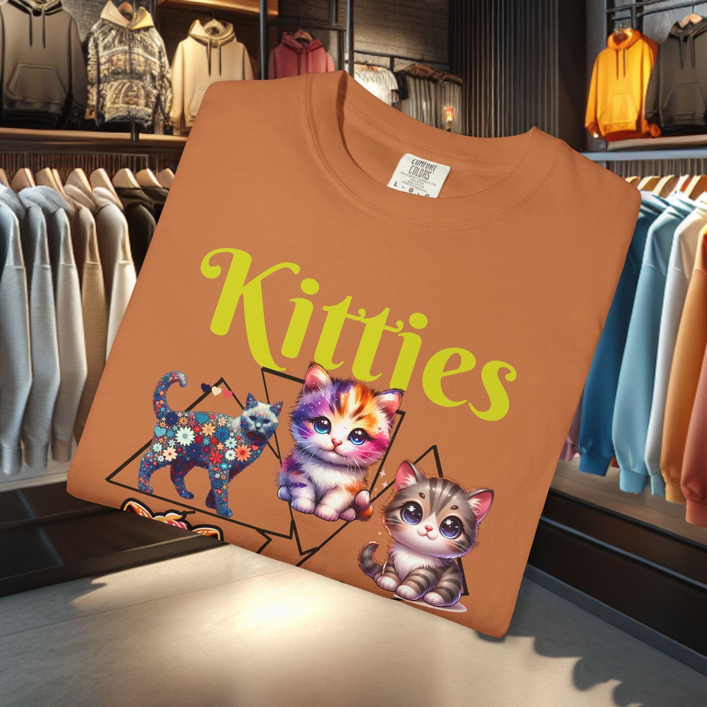 Kitties Unisex T-Shirt - Cat Lover's Gift, Cute Cats