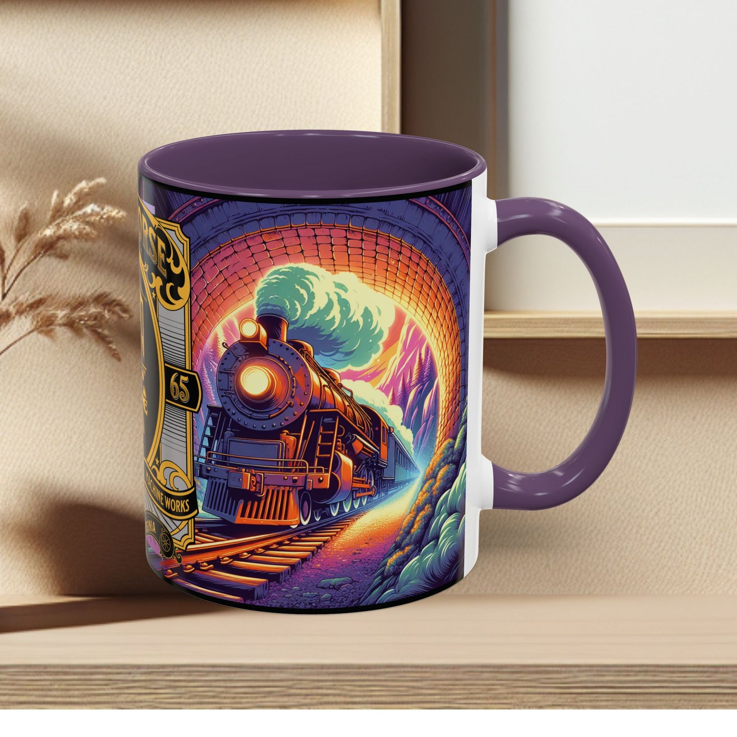 Mug- Steam Engine Iron Horse Accent Coffee Mug (11oz)