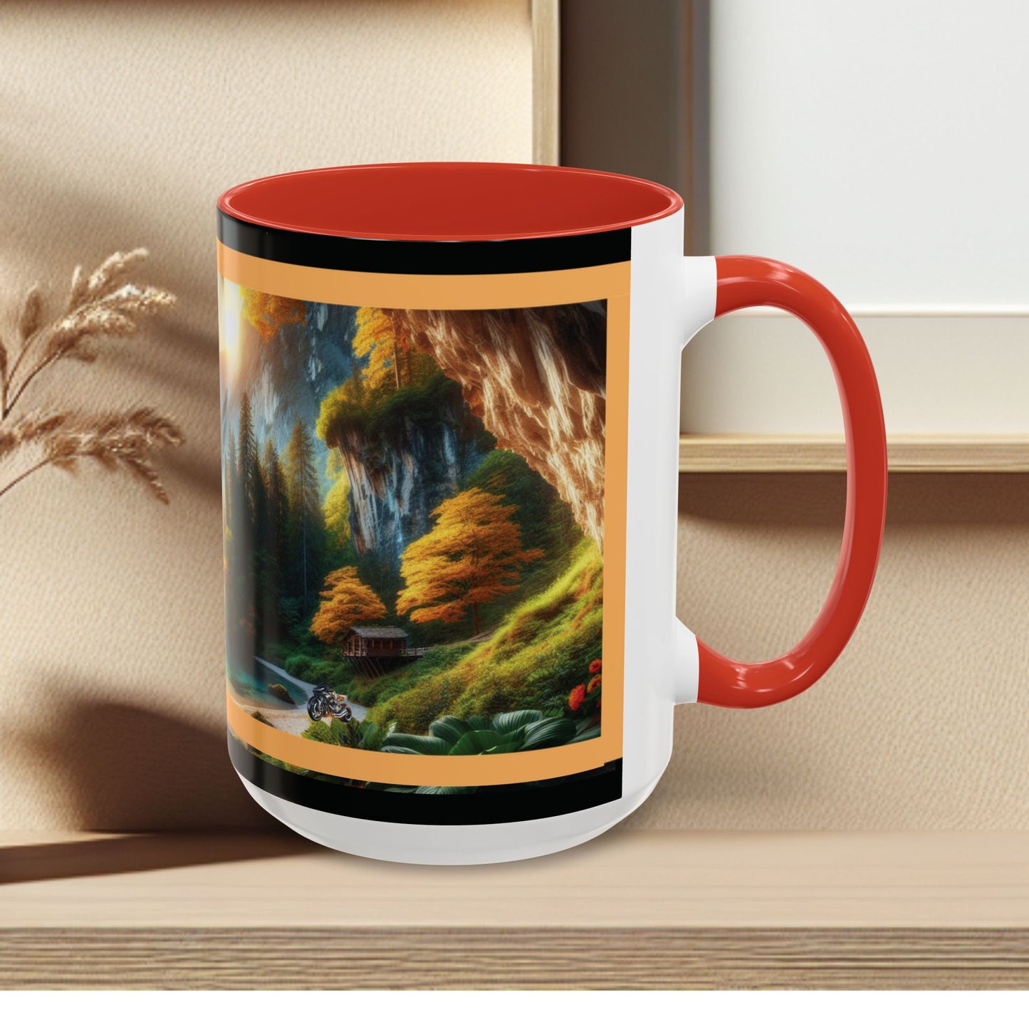 Mug: By the River-Accent Coffee Mug (11oz, 15oz)