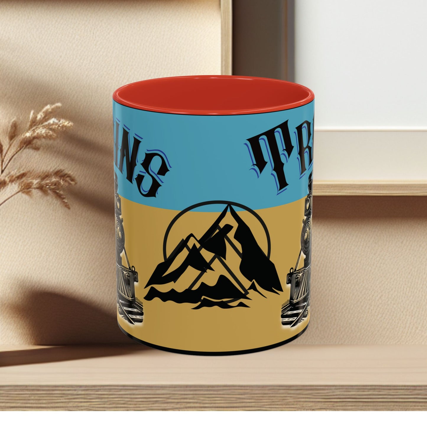 Mug-Trains Accent Coffee Mug