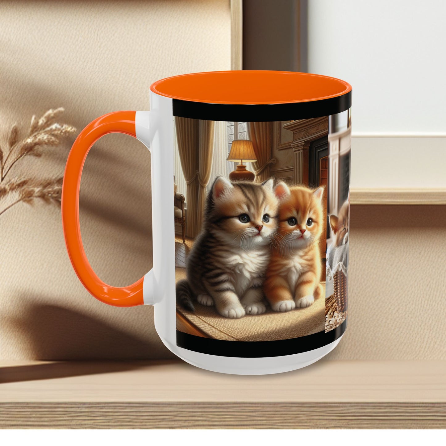 Mug- Kittens - Accent Coffee Mug (11oz, 15oz) (AOP)