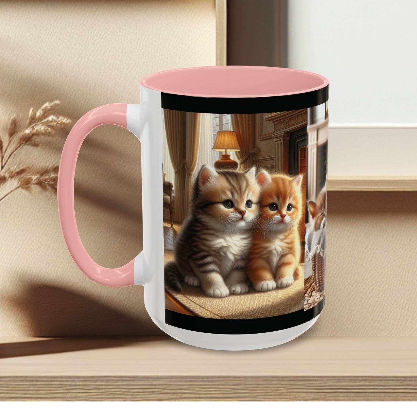 Mug- Kittens - Accent Coffee Mug (11oz, 15oz) (AOP)