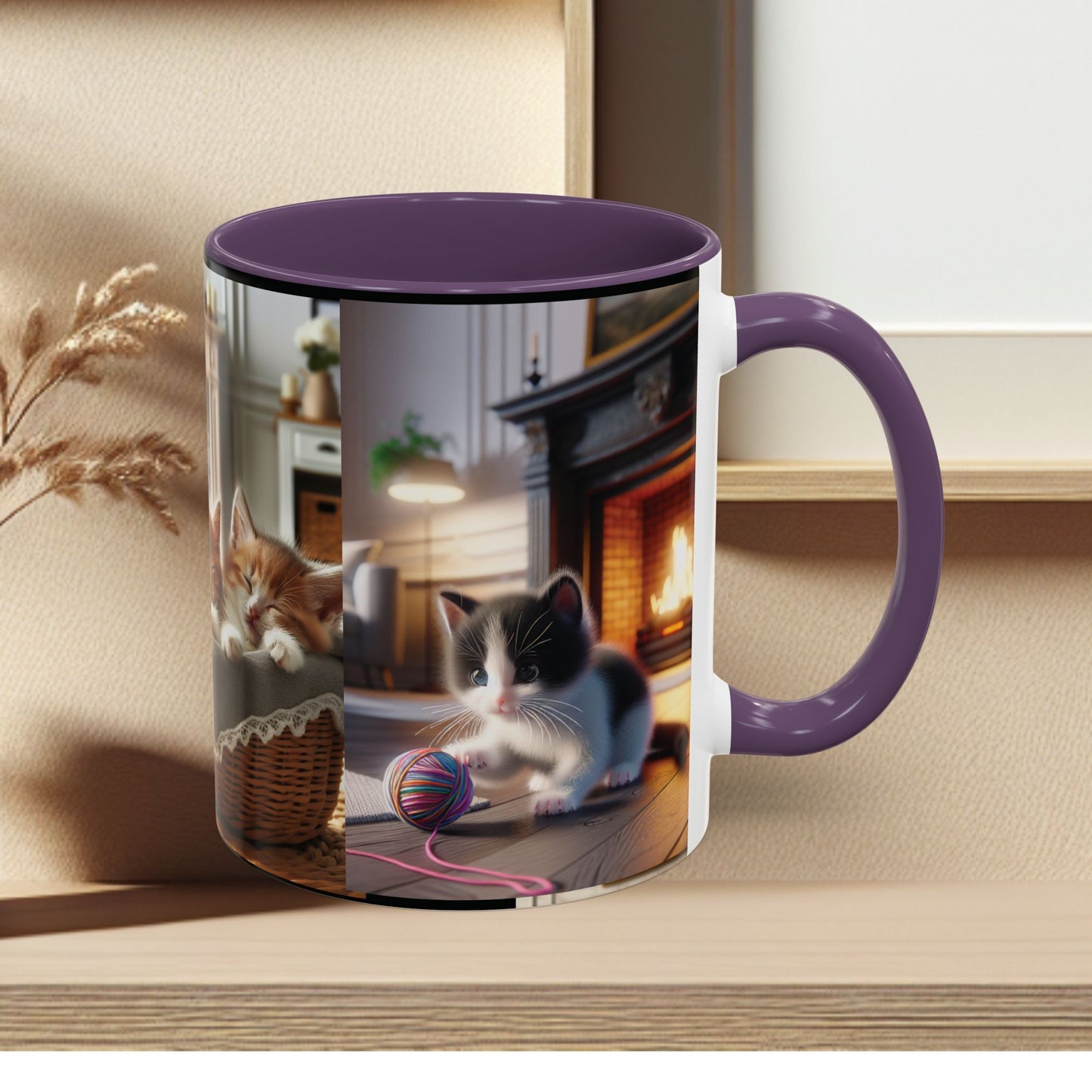 Mug- Kittens - Accent Coffee Mug (11oz, 15oz) (AOP)