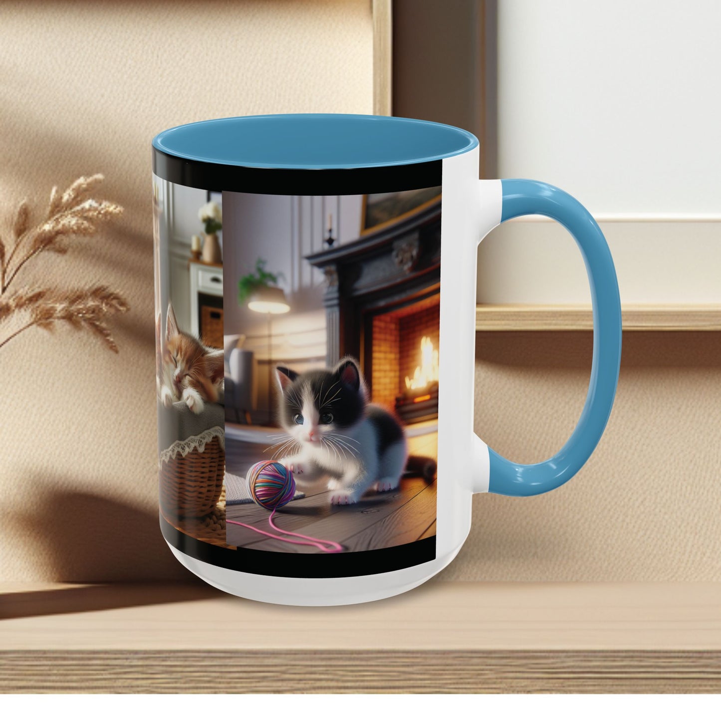Mug- Kittens - Accent Coffee Mug (11oz, 15oz) (AOP)