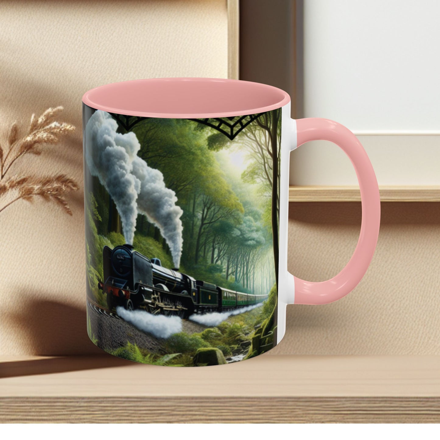 Mug - Jungle Train - Accent Coffee Mug (11oz, 15oz) (AOP)