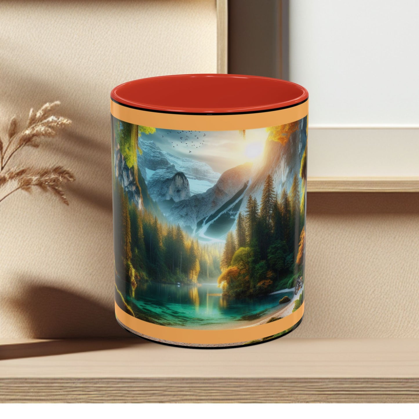 Mug: By the River-Accent Coffee Mug (11oz, 15oz)
