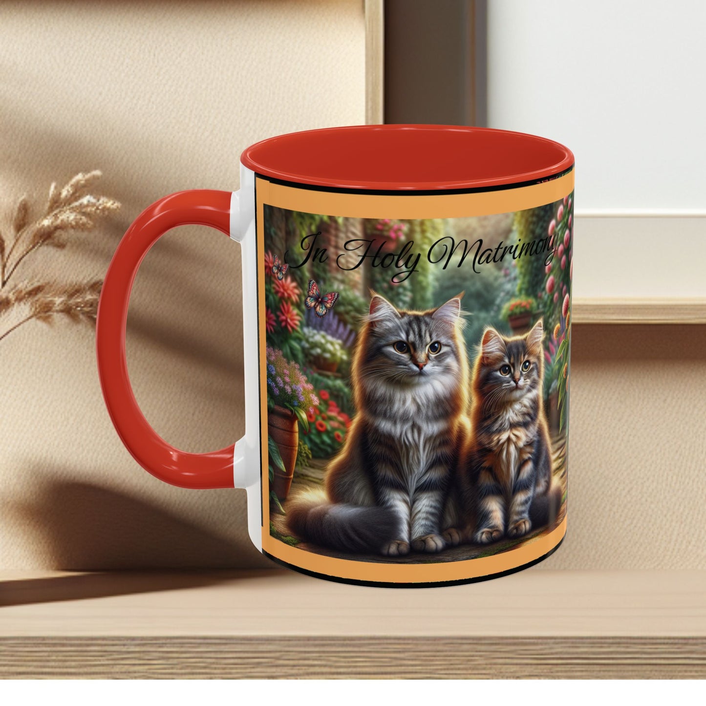 Coffee Mug Cat Wedding