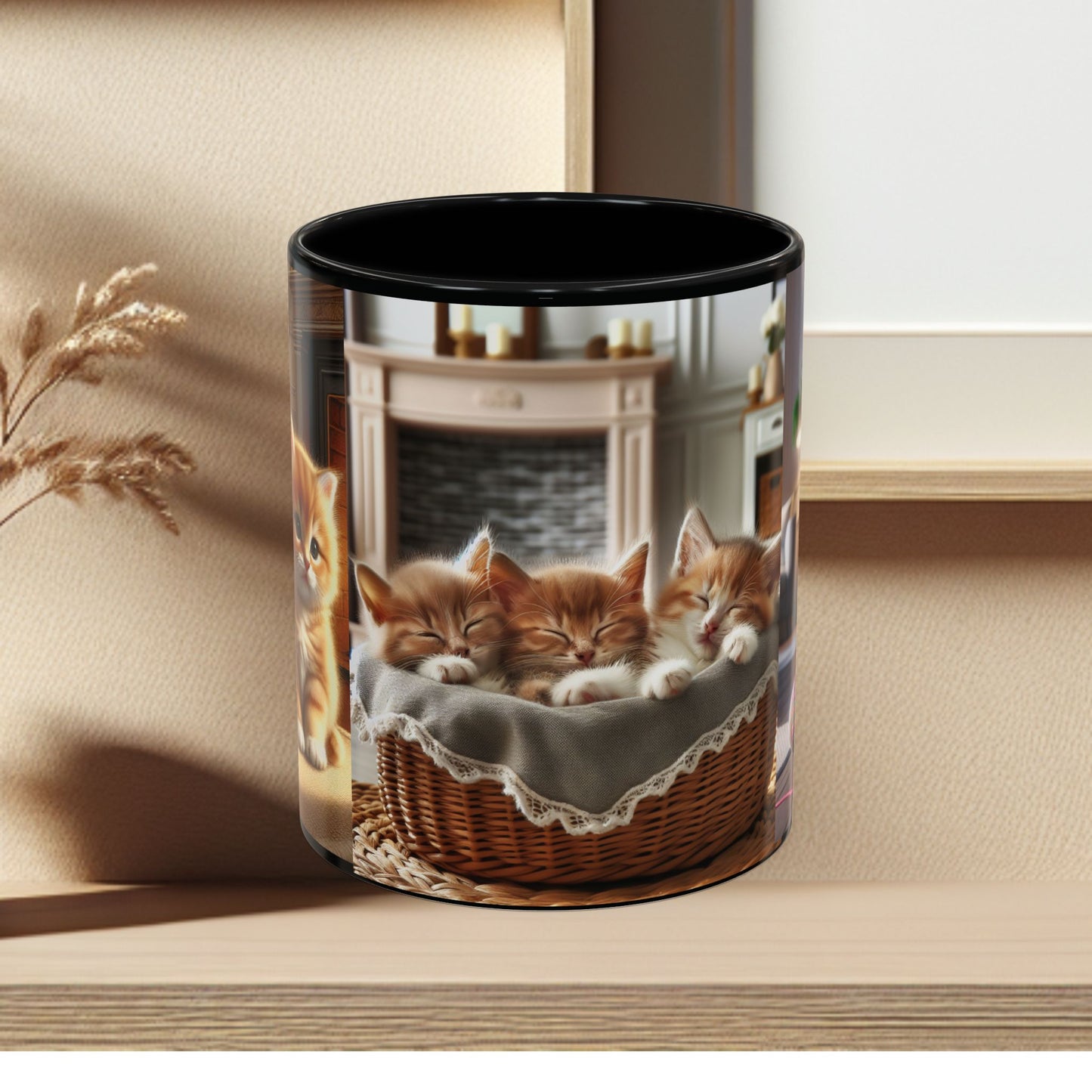 Mug- Kittens - Accent Coffee Mug (11oz, 15oz) (AOP)