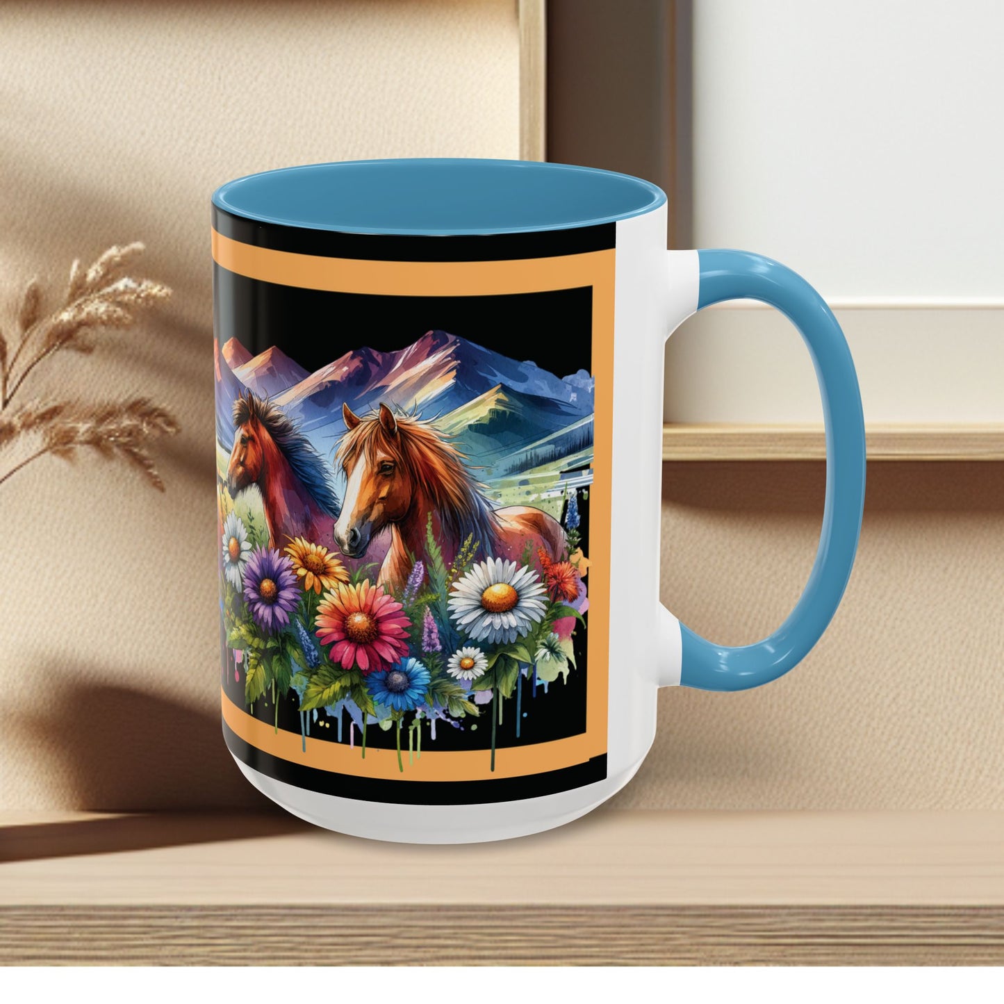 Mug Coffee Wild Horses 11oz 15oz