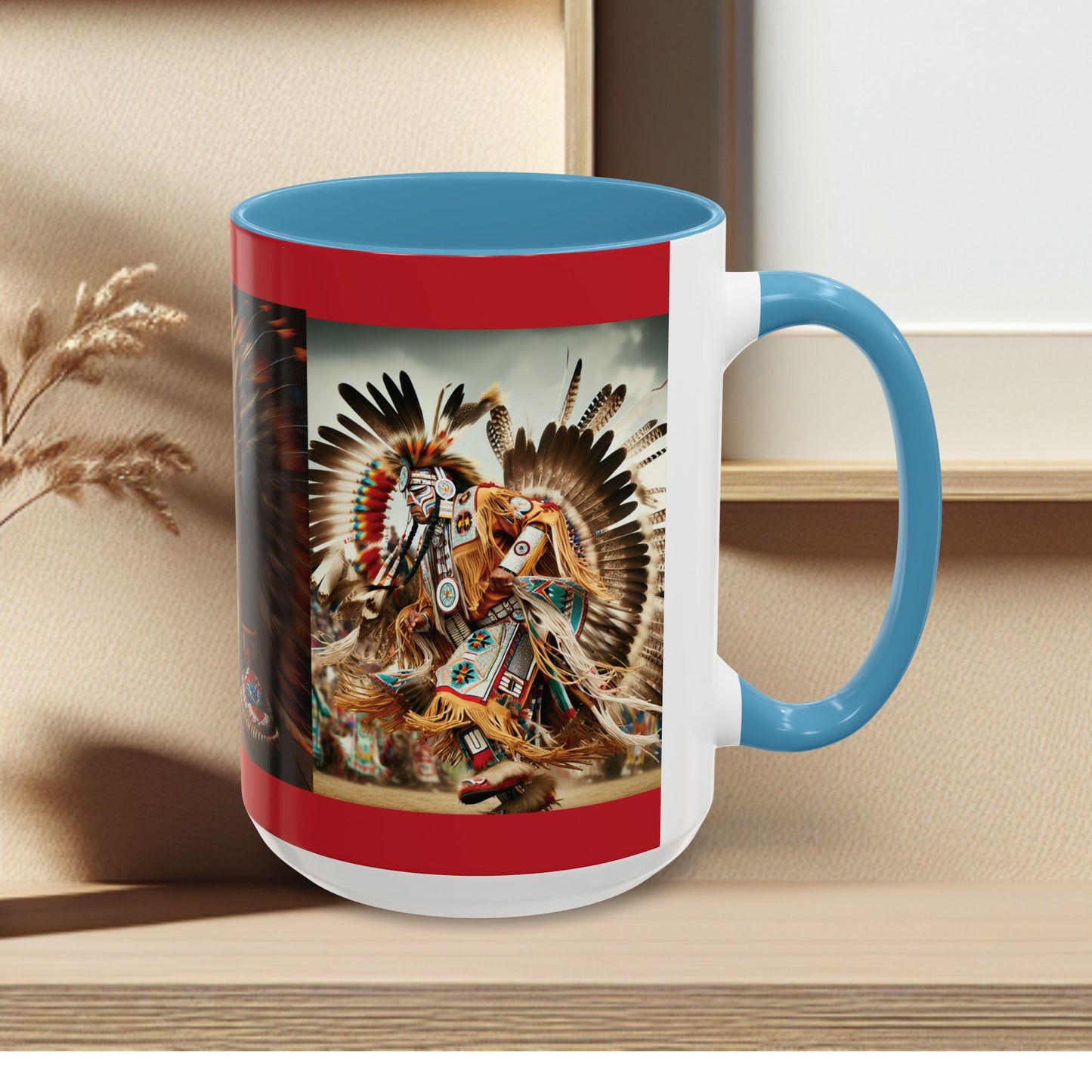Mug- Native Dancer - Coffee Mug (11 oz, 15 oz) (AOP)
