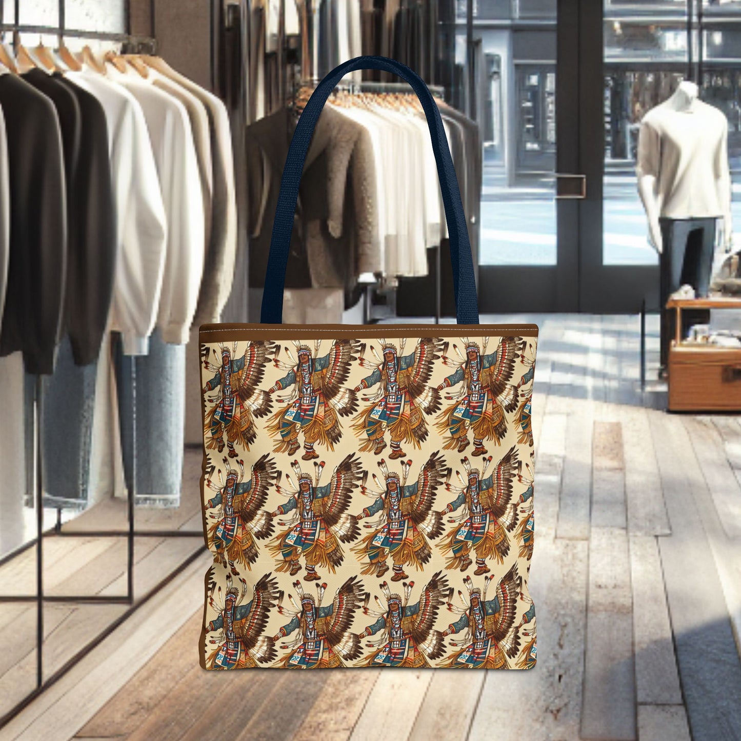 Tote Bag-Native Pow-Wow Dancers -Tote Bag (AOP)