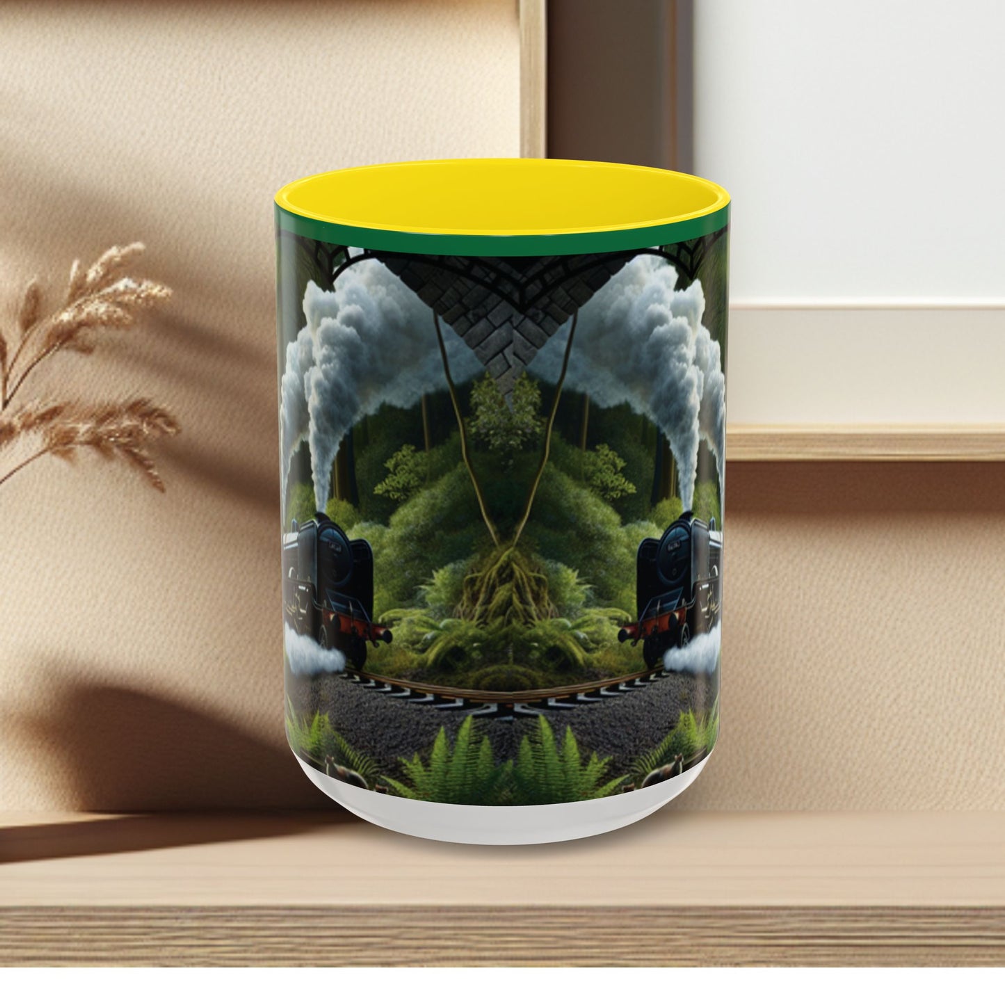 Mug - Jungle Train - Accent Coffee Mug (11oz, 15oz) (AOP)