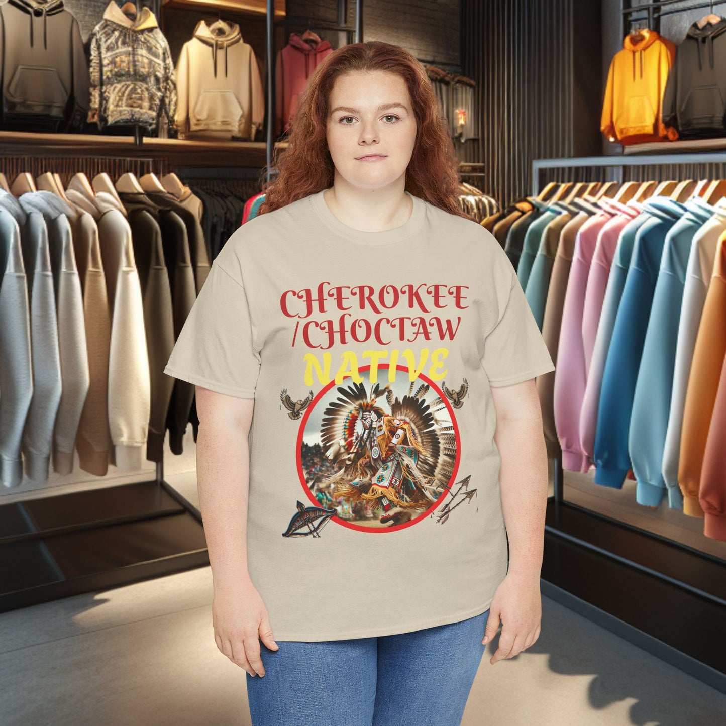Cherokee / Choctaw Native- Heavy Cotton Tee