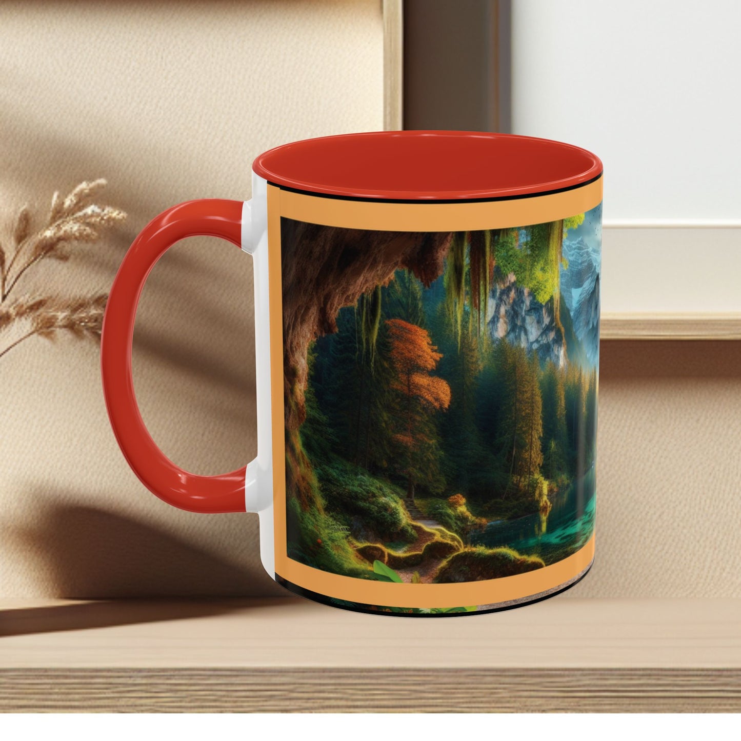 Mug: By the River-Accent Coffee Mug (11oz, 15oz)