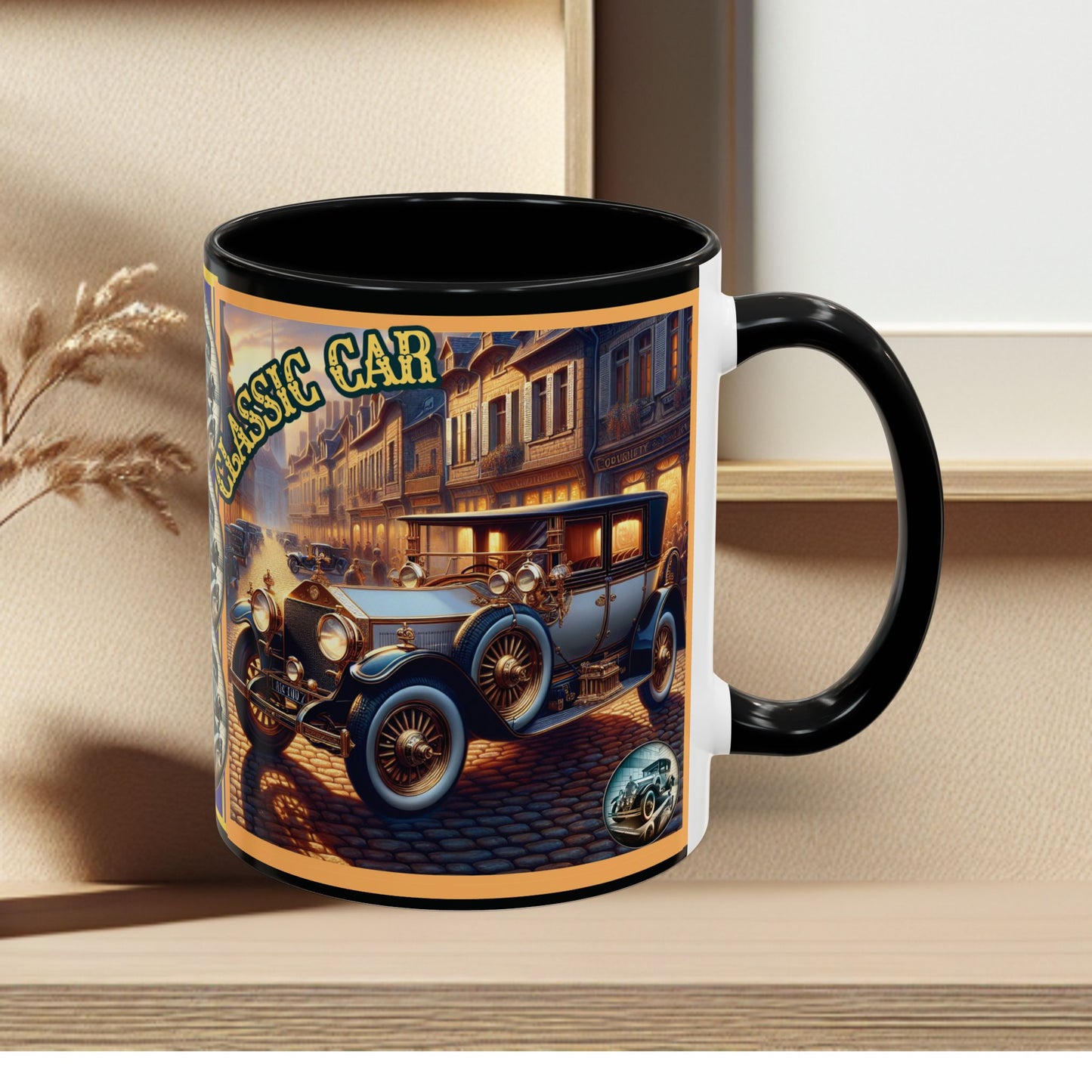 Mug-Blue Classic Car - Accent Coffee Mug (11oz, 15oz)
