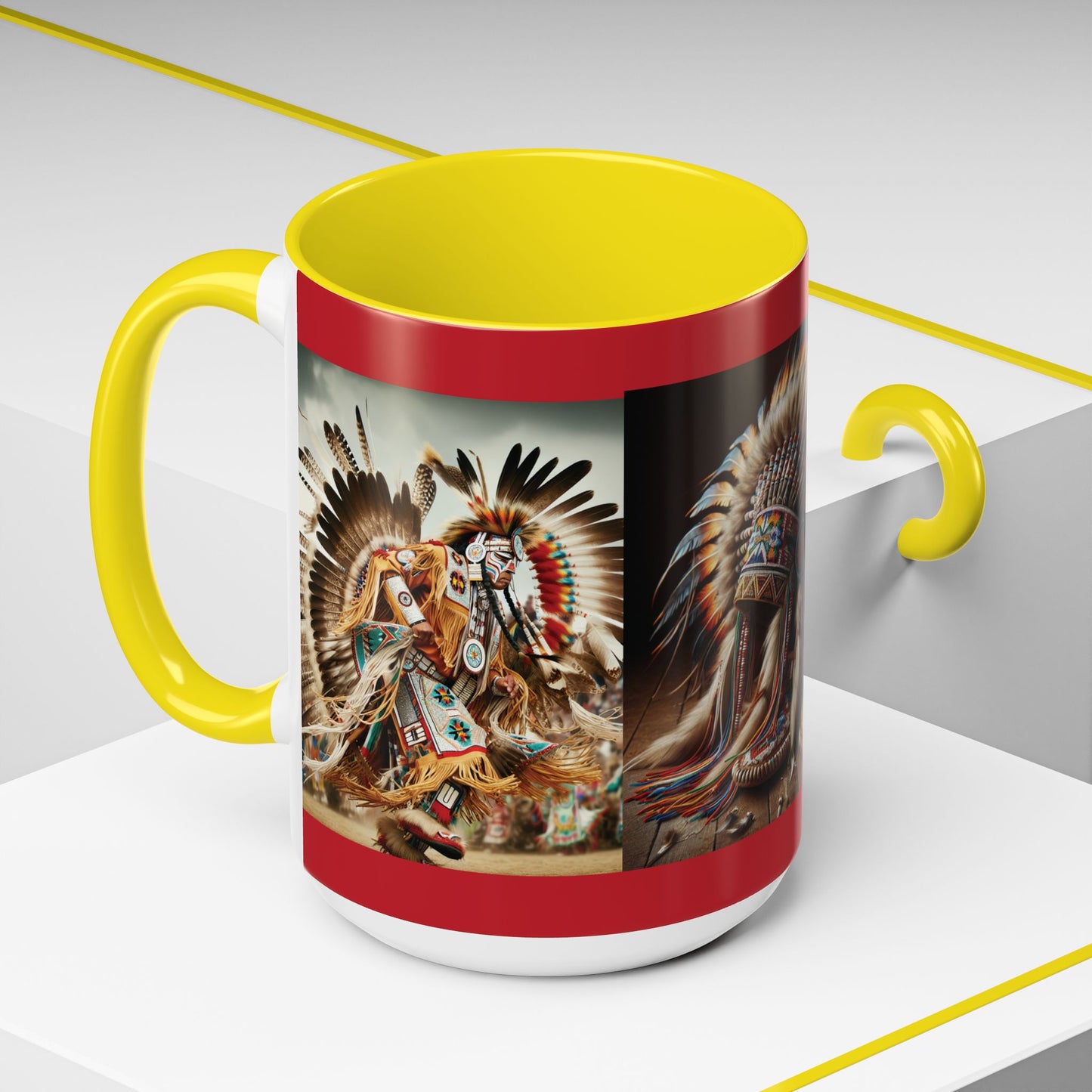 Mug- Native Dancer - Coffee Mug (11 oz, 15 oz) (AOP)