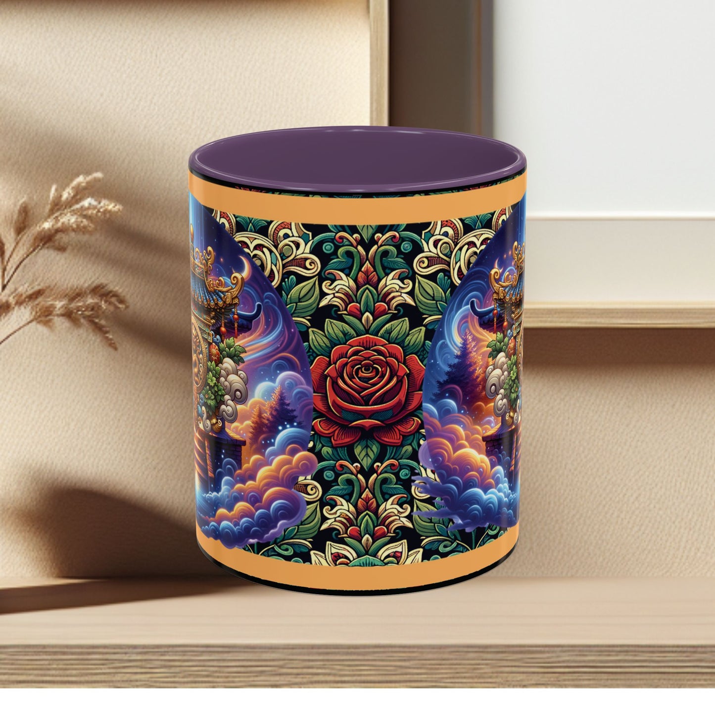 Mug Mystic Temple Rose Coffee Mug 11oz 15oz