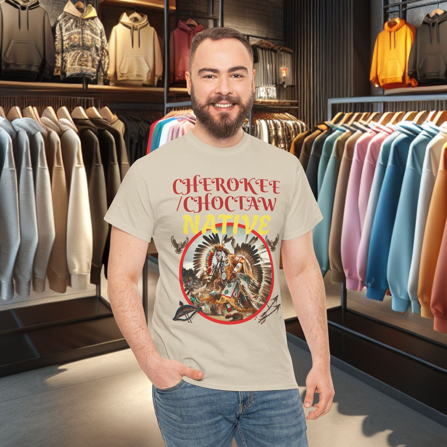 Cherokee / Choctaw Native- Heavy Cotton Tee