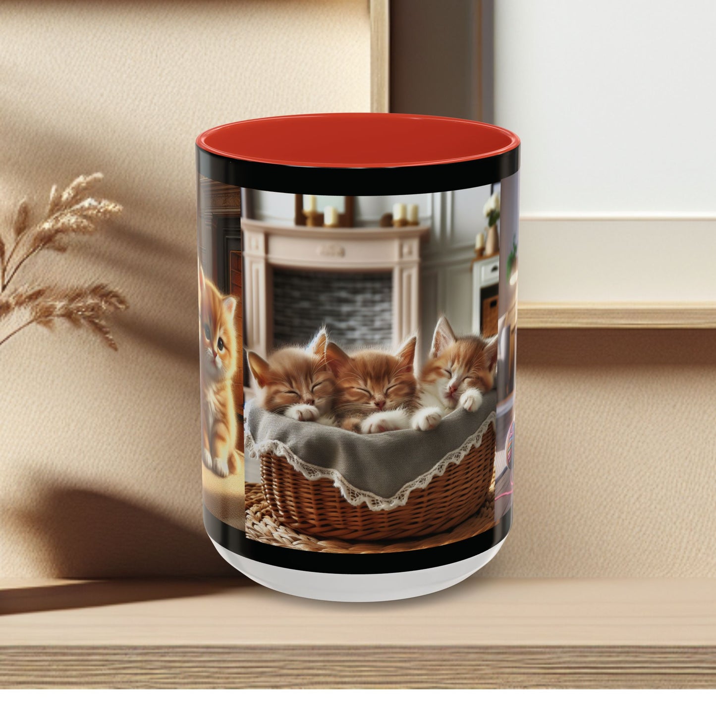 Mug- Kittens - Accent Coffee Mug (11oz, 15oz) (AOP)