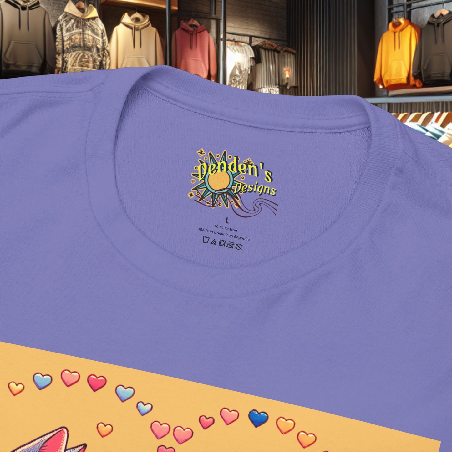 Loving Cat Flower Mozaic T-Shirt