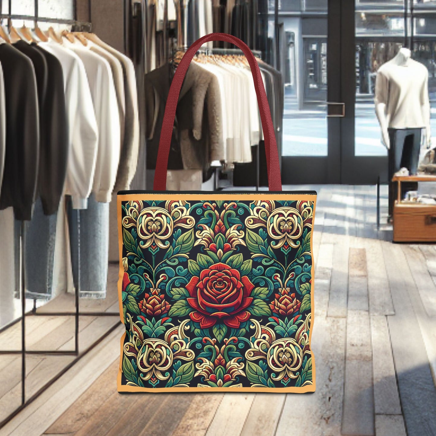Tote Bag-Rose Garden -Tote Bag