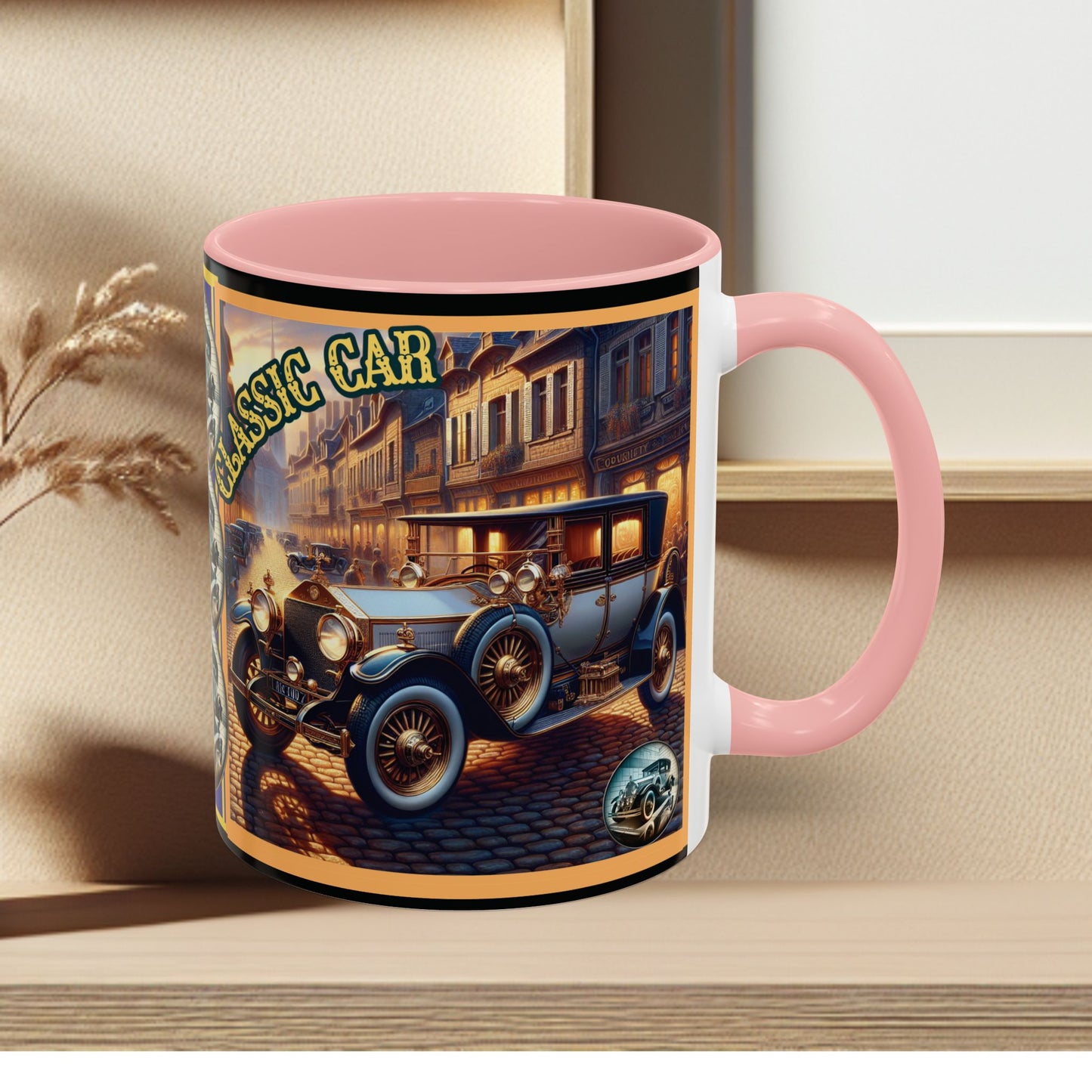 Mug-Blue Classic Car - Accent Coffee Mug (11oz, 15oz)