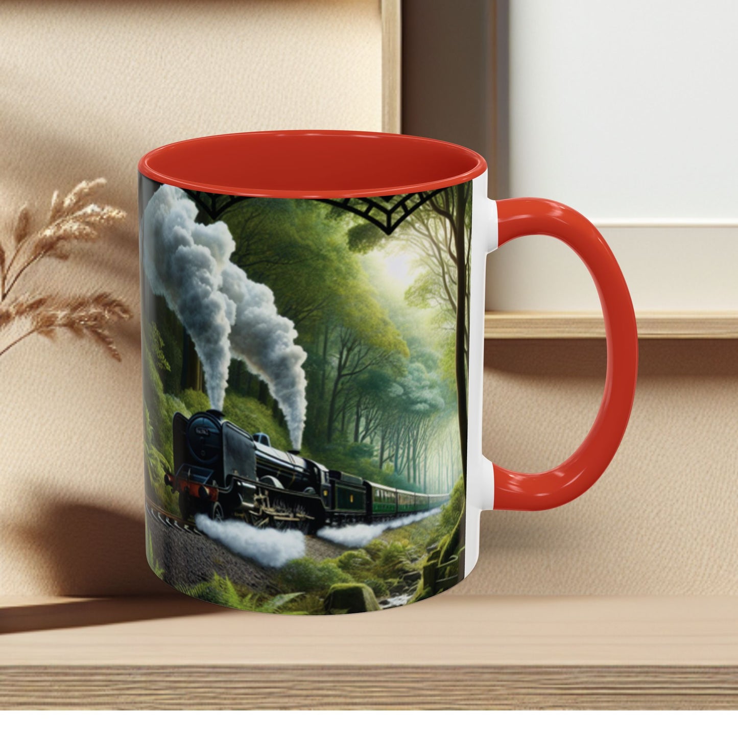 Mug - Jungle Train - Accent Coffee Mug (11oz, 15oz) (AOP)