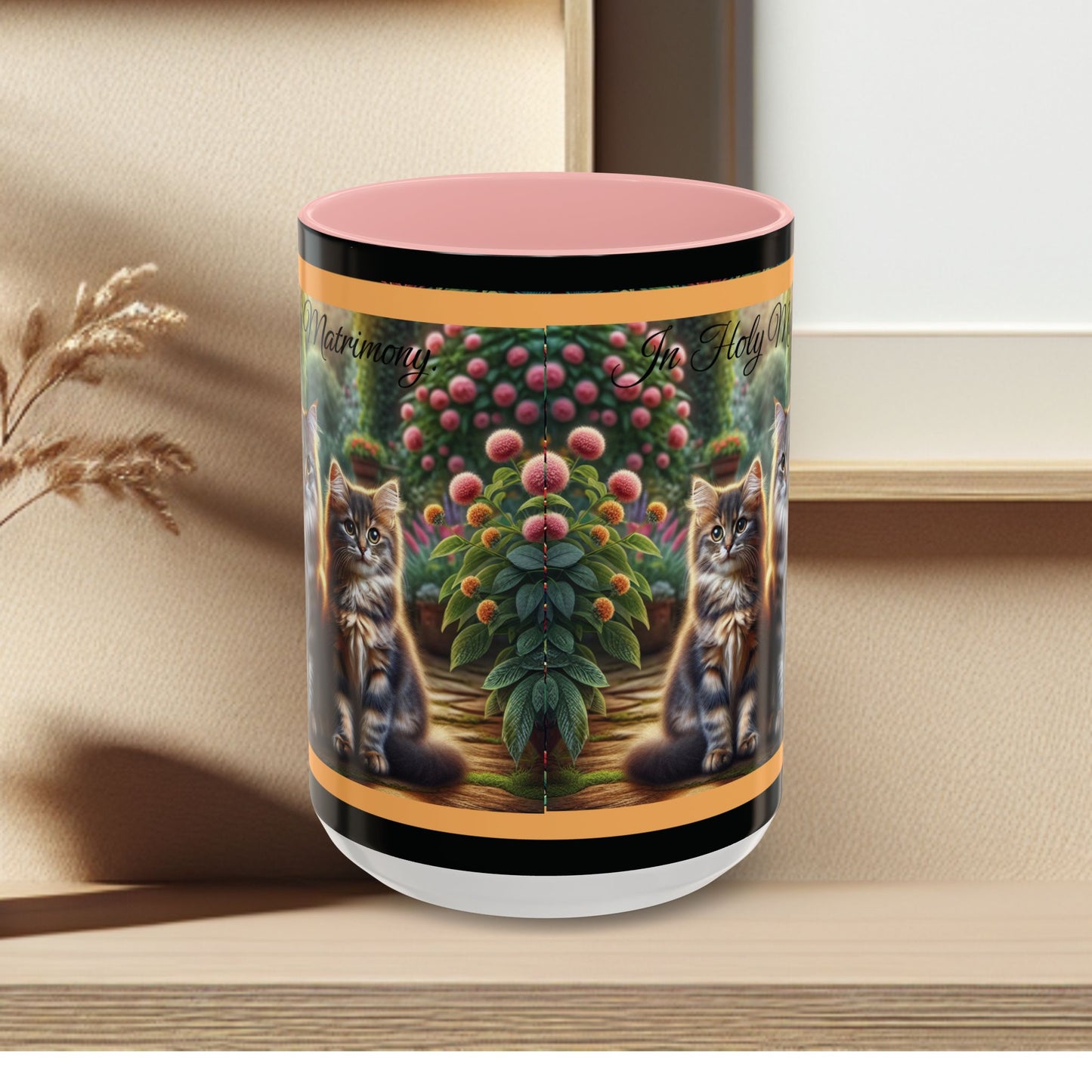 Coffee Mug Cat Wedding