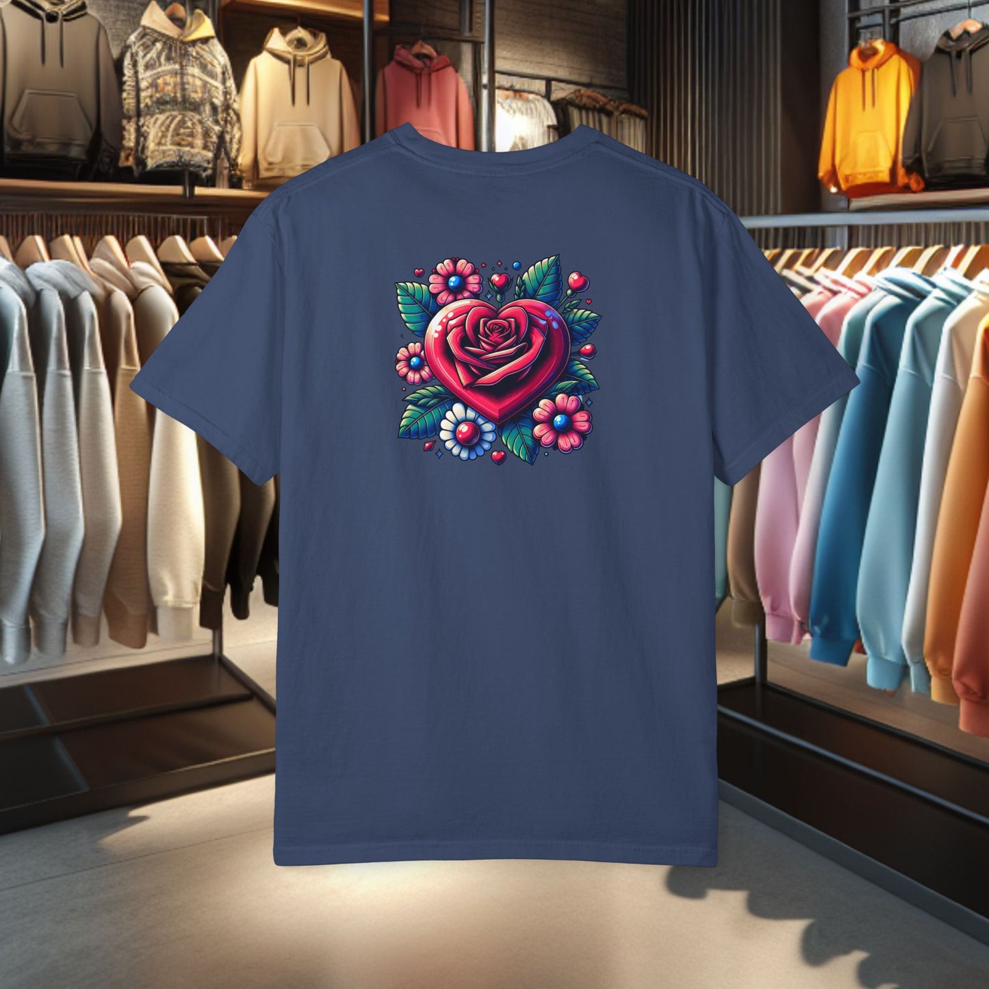 Unisex T-shirt- Flower Garden - Comfort Colors 1717-