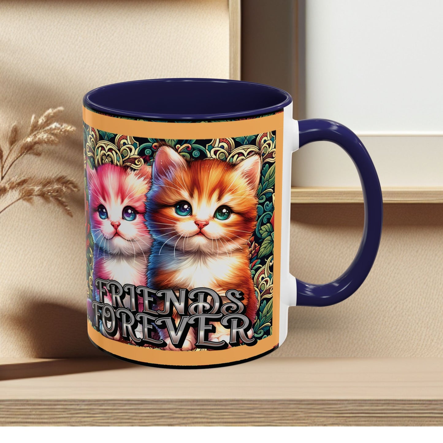 Coffee Mug Kittens Friends Forever