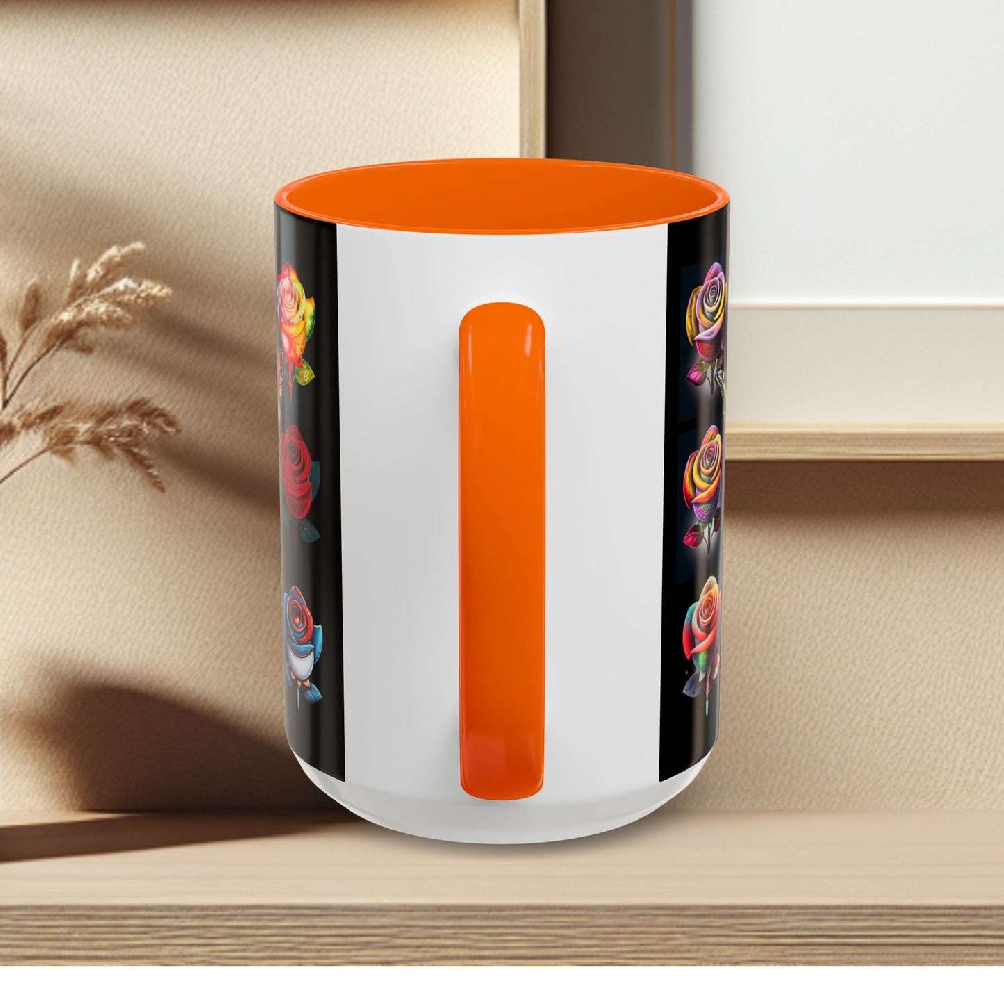 Floral Accent Mug - Perfect Gift for Garden Lovers