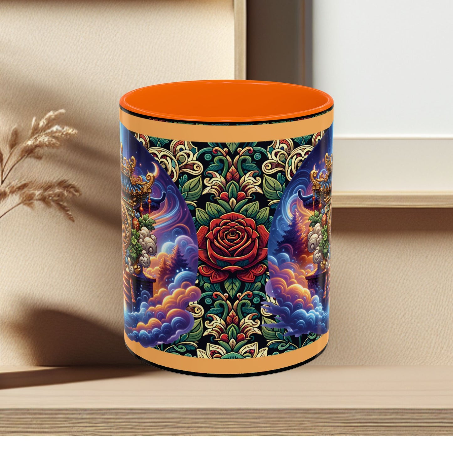 Mug Mystic Temple Rose Coffee Mug 11oz 15oz