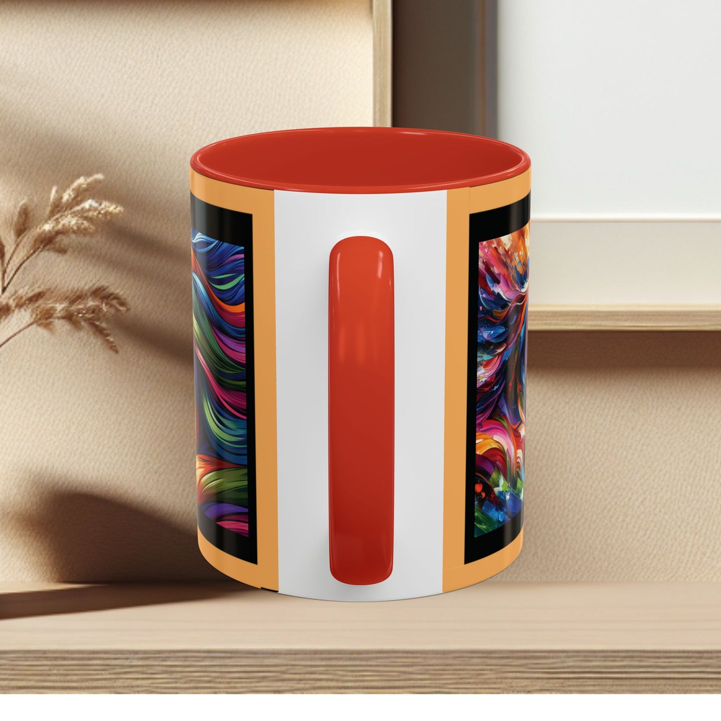 Mug Coffee Multi Color Horses 11oz 15oz
