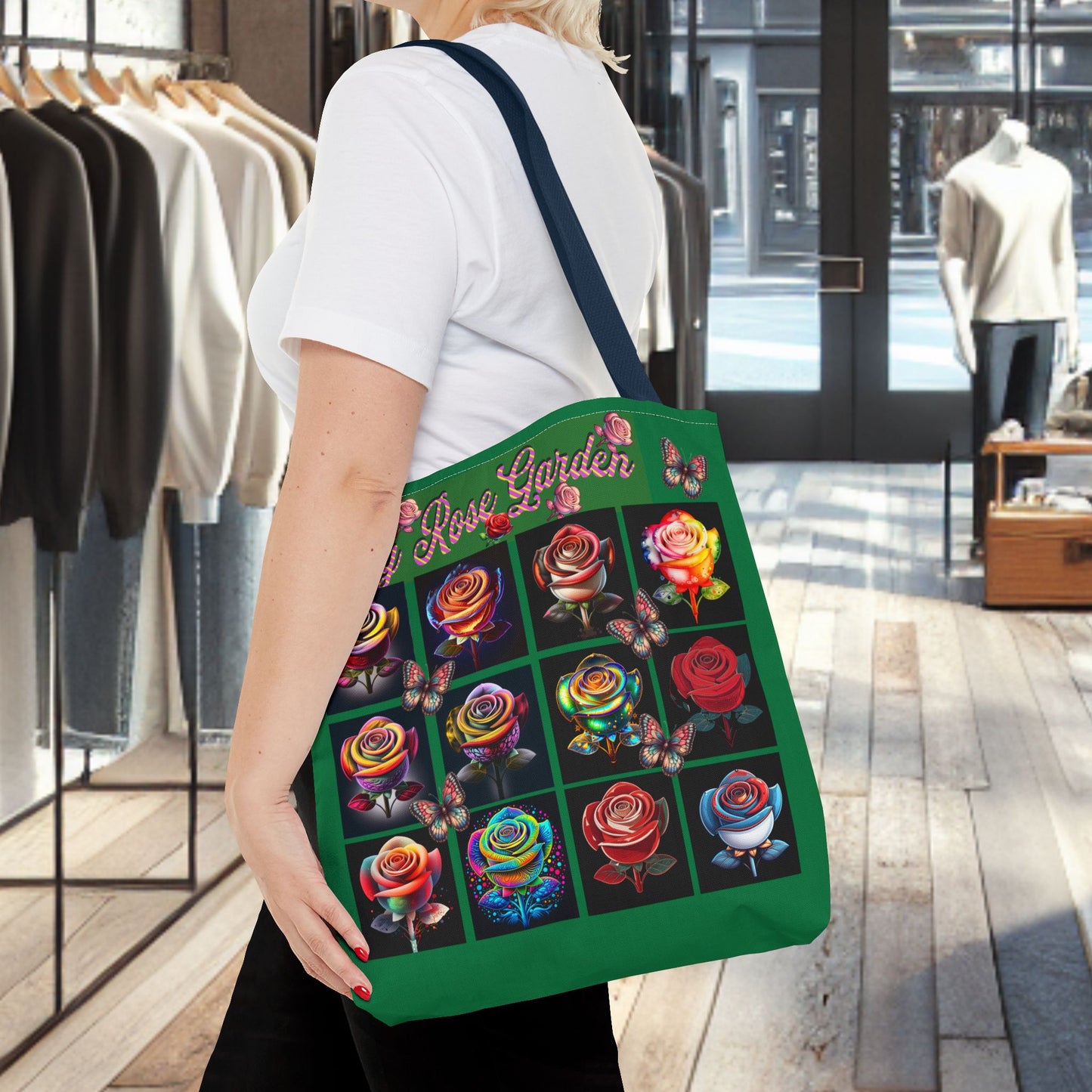 My Rose Garden Floral Tote Bag - Colorful Floral Prints for Garden Lovers