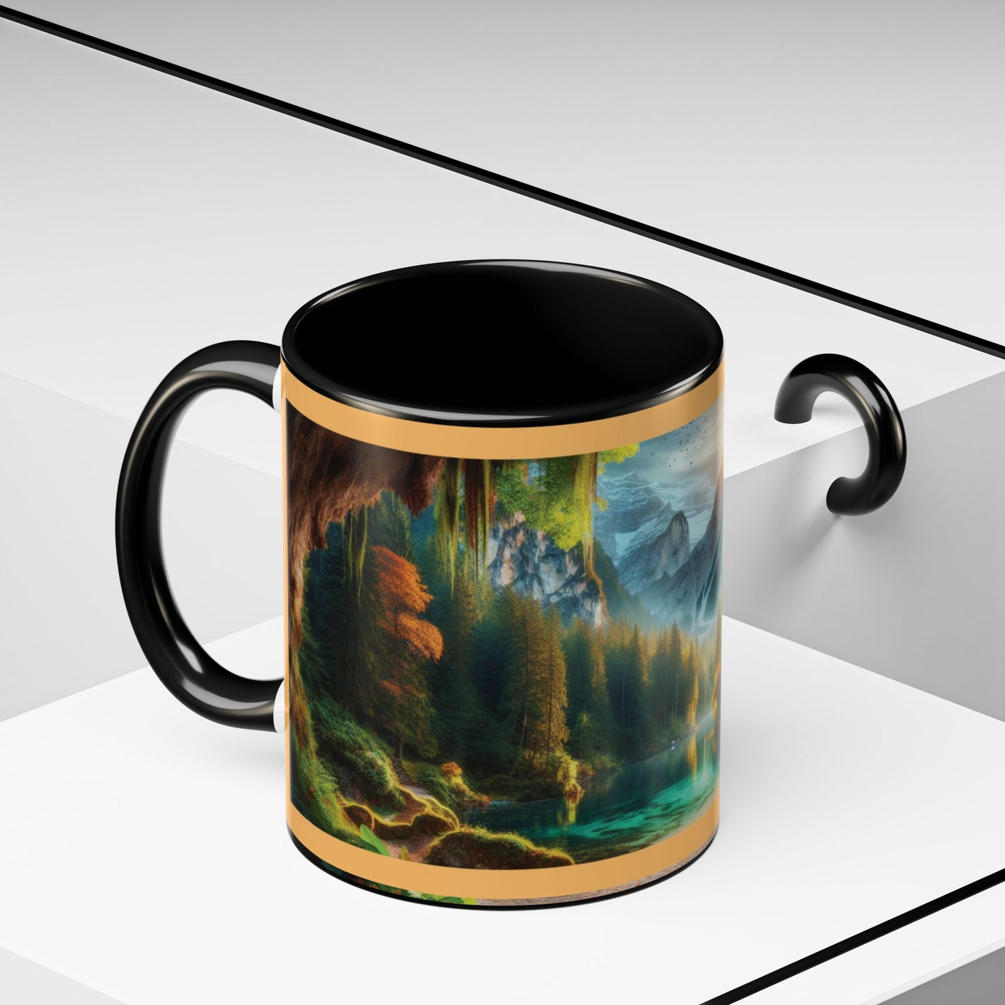 Mug: By the River-Accent Coffee Mug (11oz, 15oz)