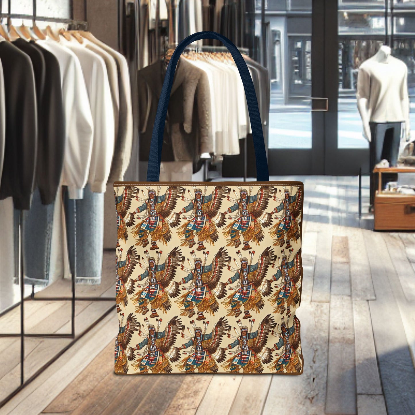 Tote Bag-Native Pow-Wow Dancers -Tote Bag (AOP)