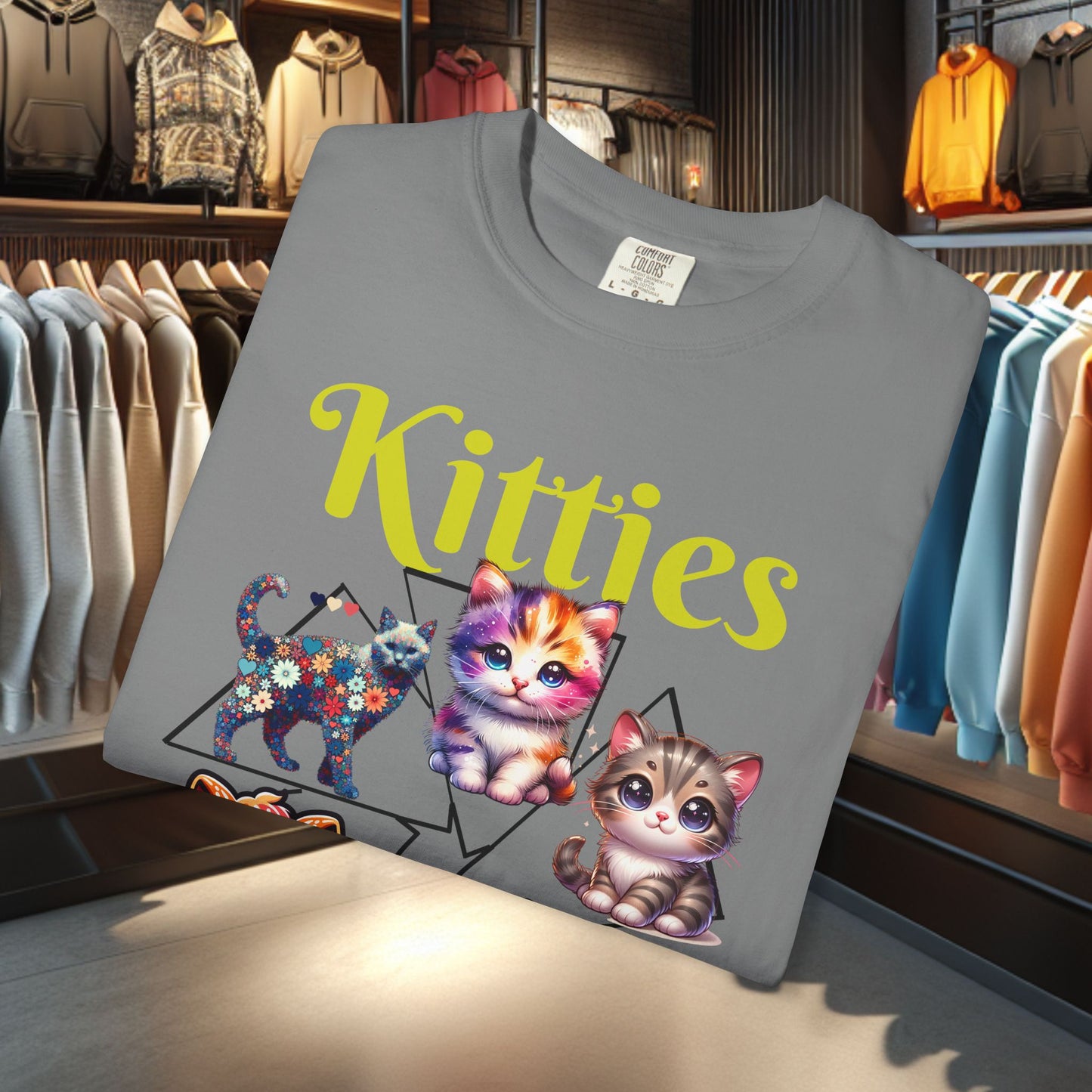 Kitties Unisex T-Shirt - Cat Lover's Gift, Cute Cats
