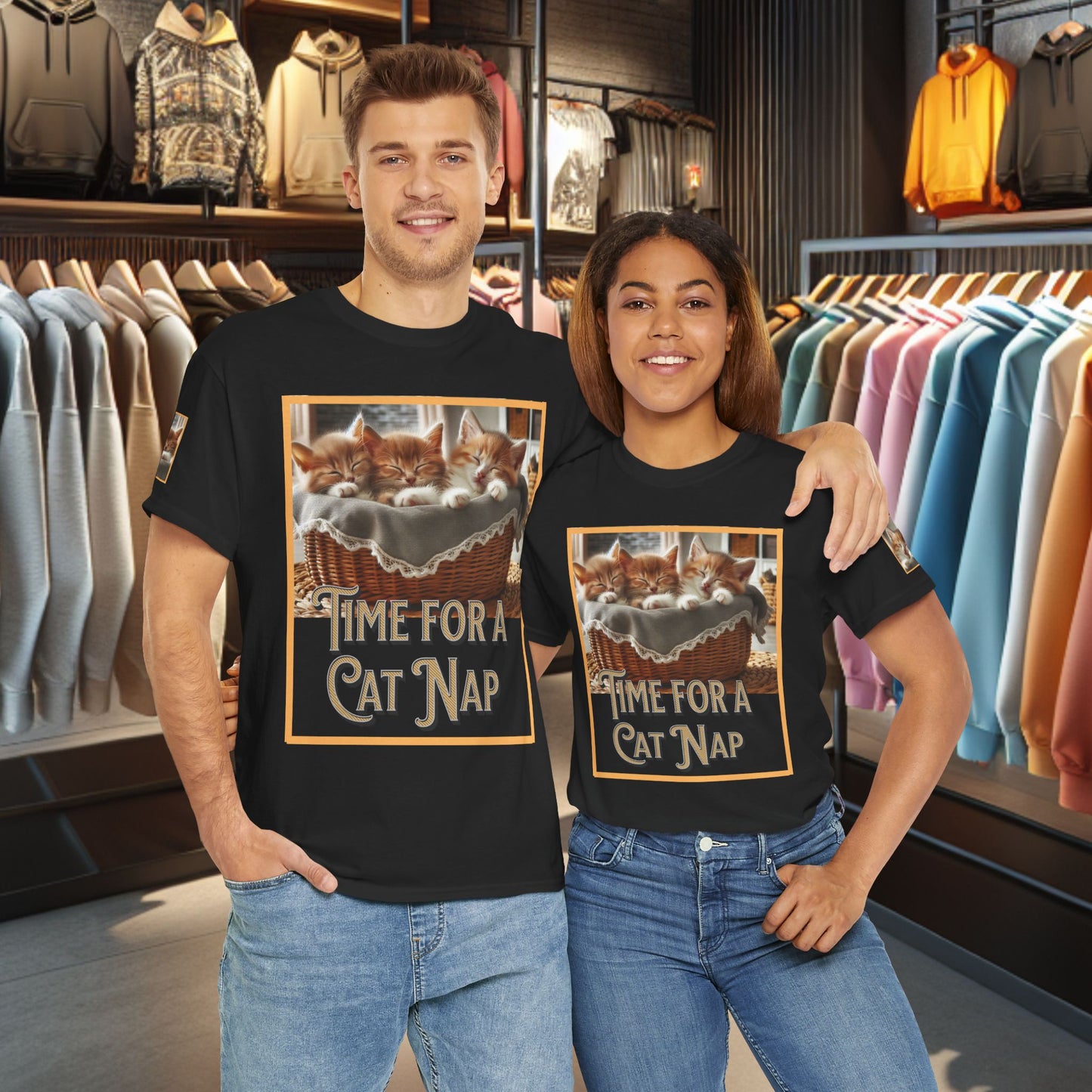 Heavy Tee- Time for a Cat Nap -Unisex Tee - Gildan 5000