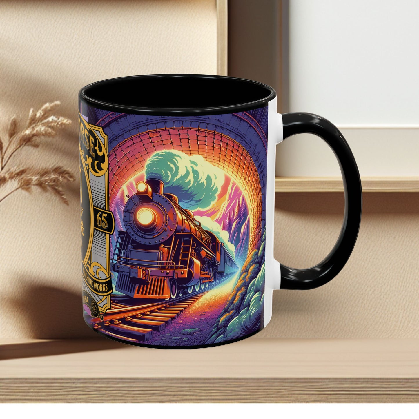 Mug- Steam Engine Iron Horse Accent Coffee Mug (11oz)