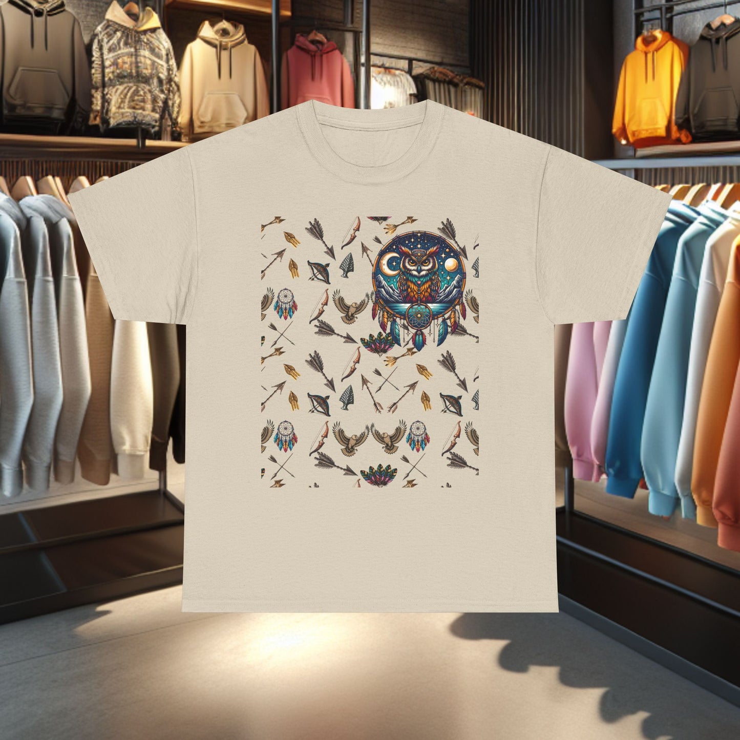 Men's Owl Dreamcatcher Graphic Tee,