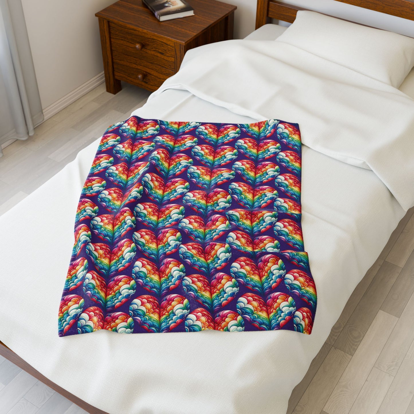 Velveteen Plush Blanket - Harts in the Sky