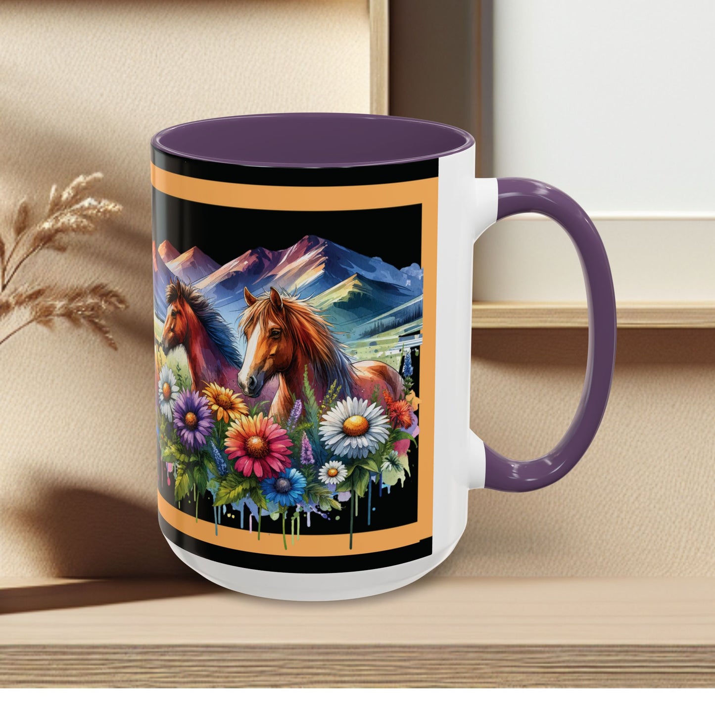 Mug Coffee Wild Horses 11oz 15oz