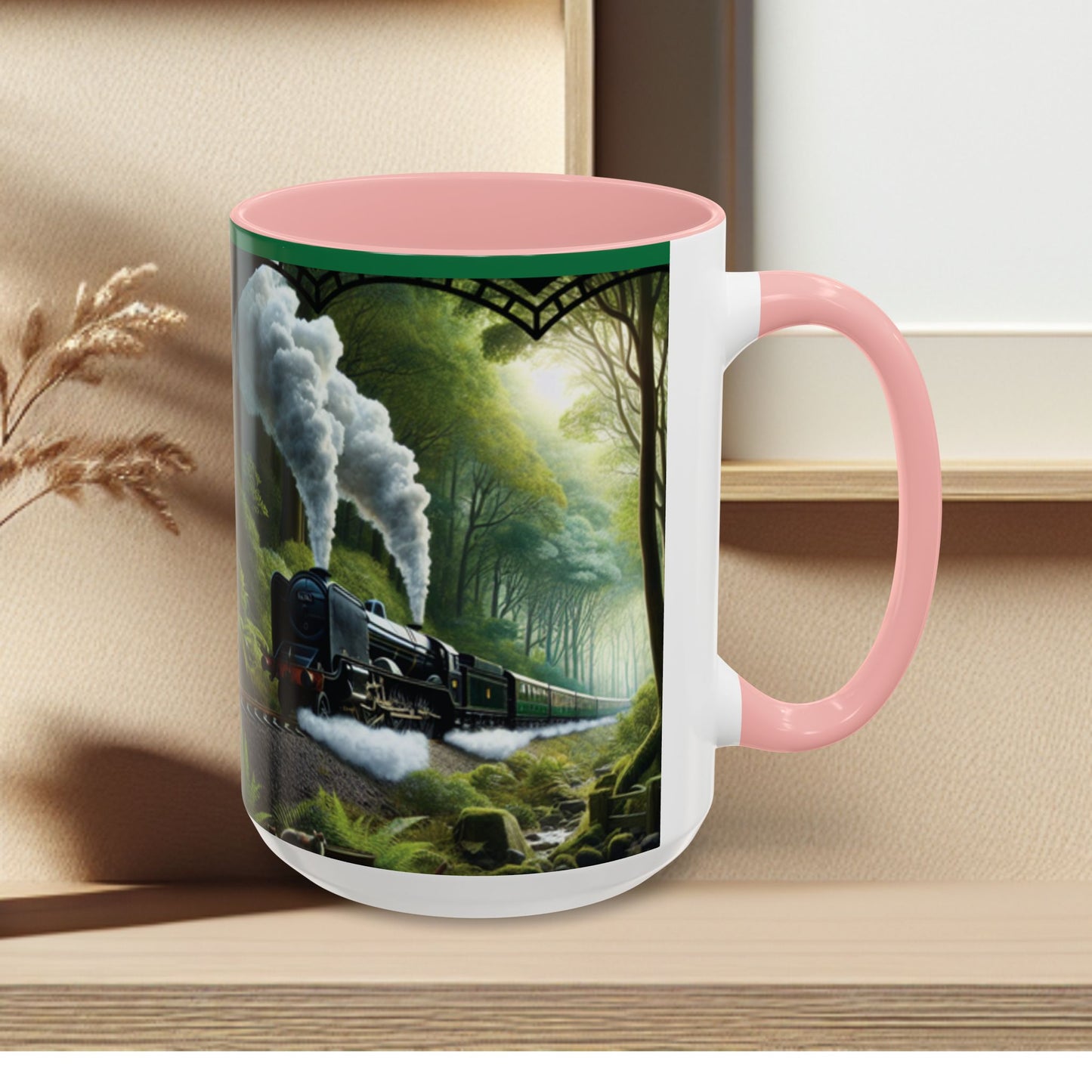 Mug - Jungle Train - Accent Coffee Mug (11oz, 15oz) (AOP)