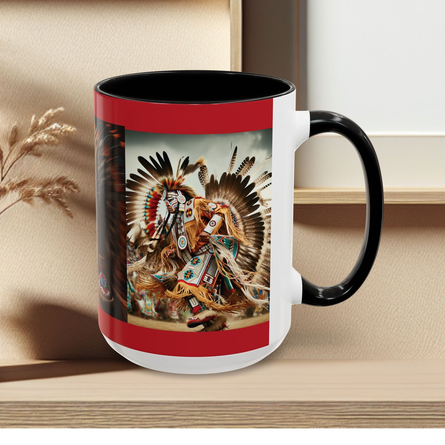 Mug- Native Dancer - Coffee Mug (11 oz, 15 oz) (AOP)