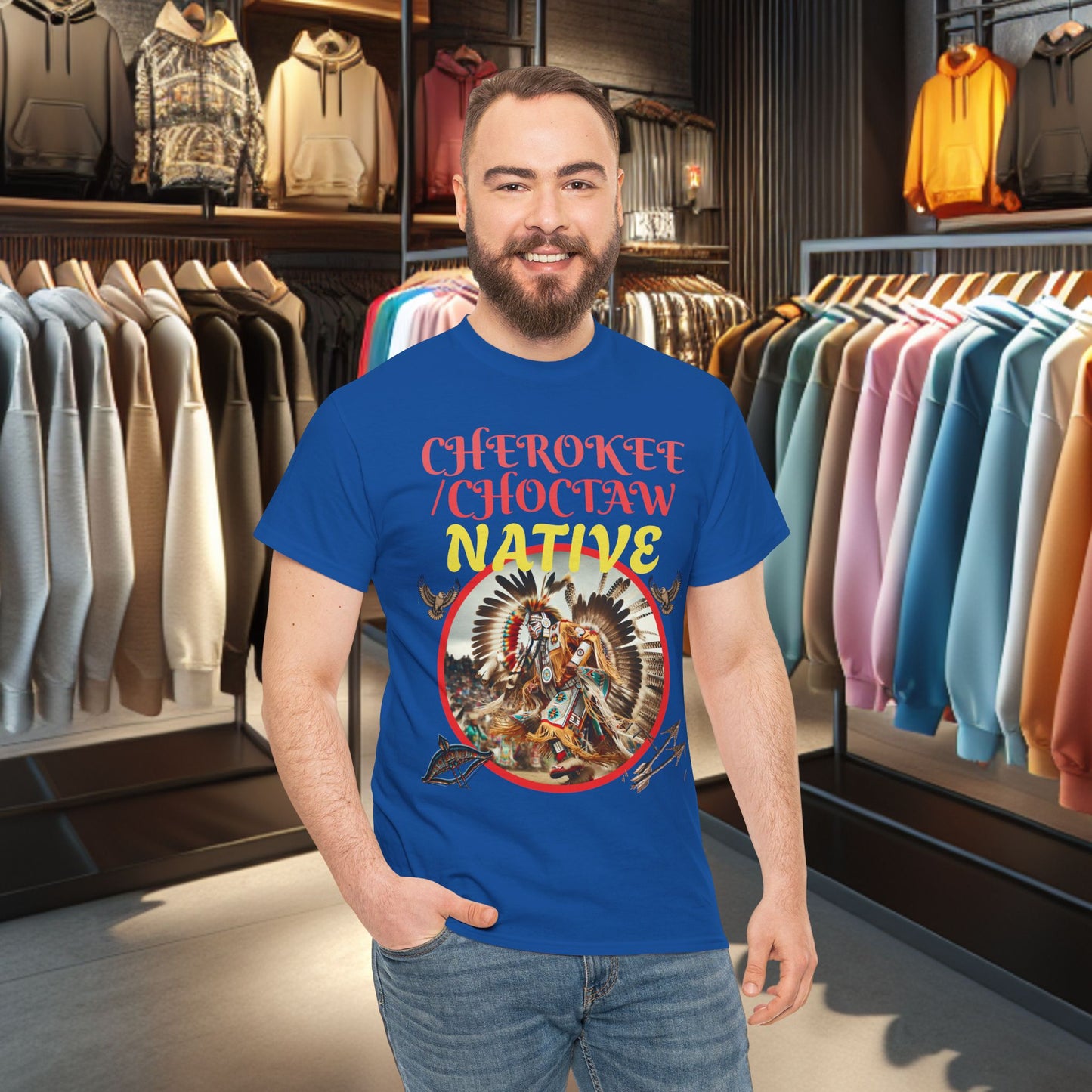 Cherokee / Choctaw Native- Heavy Cotton Tee