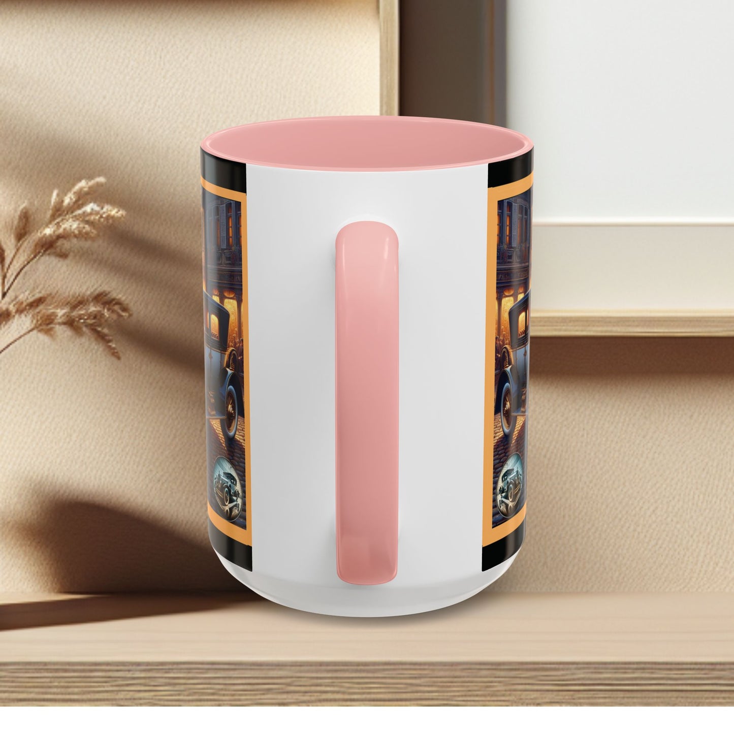 Mug-Blue Classic Car - Accent Coffee Mug (11oz, 15oz)